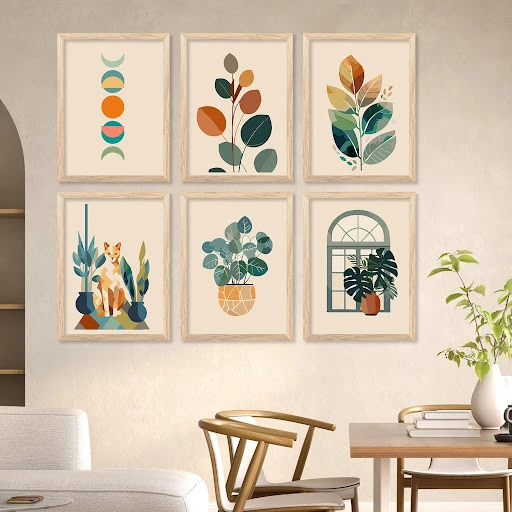 چسباندن عکس روی دیوار
