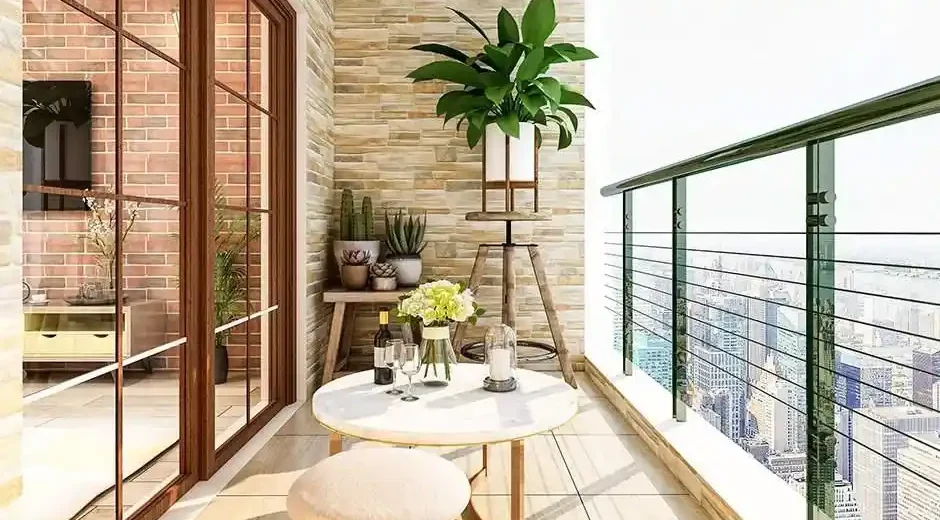 تزیین بالکن با وسایل ساده