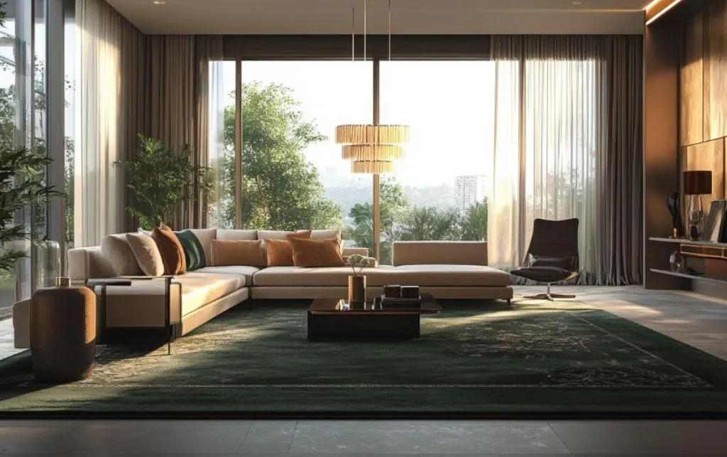 بهترین رنگ فرش برای مبل کرم