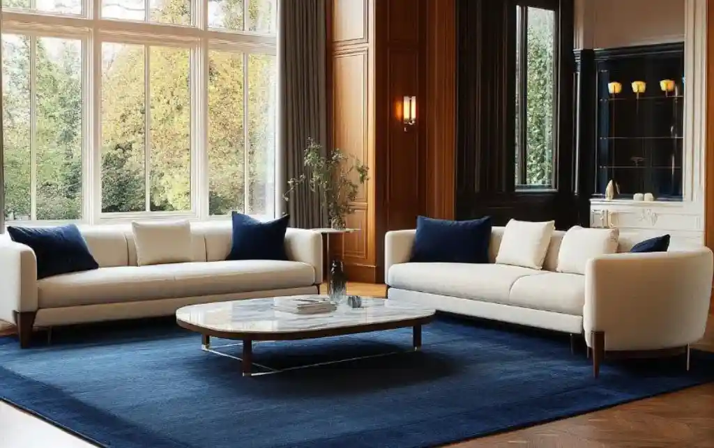 بهترین رنگ فرش برای مبل کرم