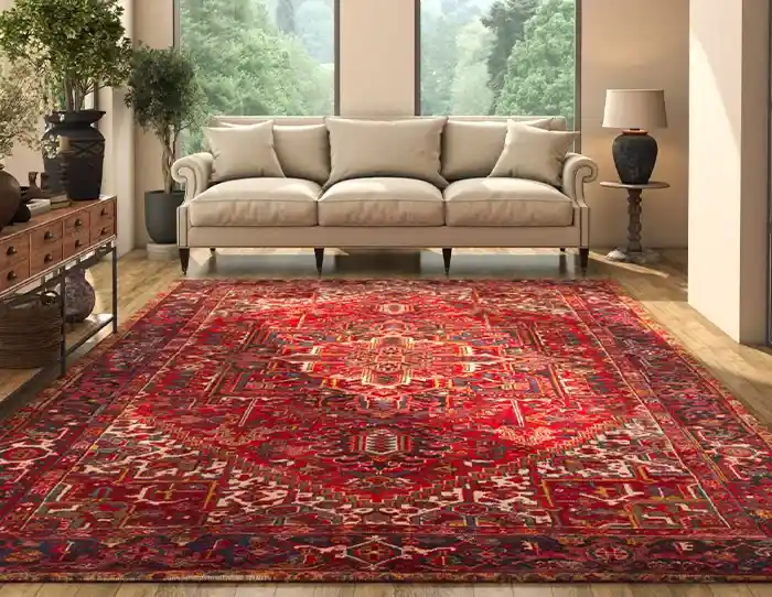 بهترین رنگ فرش برای مبل کرم